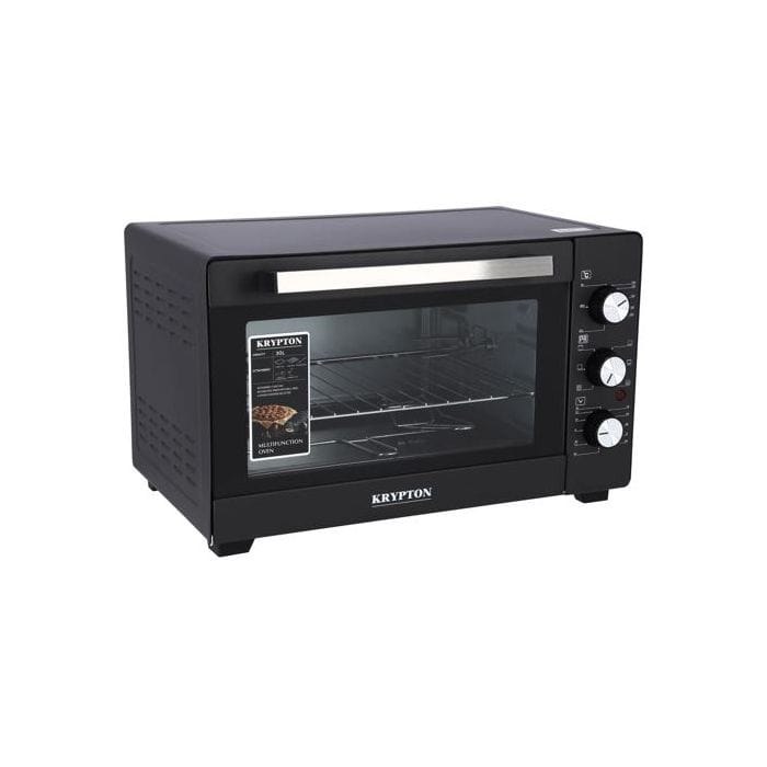 KRYPTON Electric Oven w/ Rotisserie, Grill Function, Power Indicator Light, 90 Mins Timer & Shut Off Bell 30 L 1600 W, KNO5324 Black