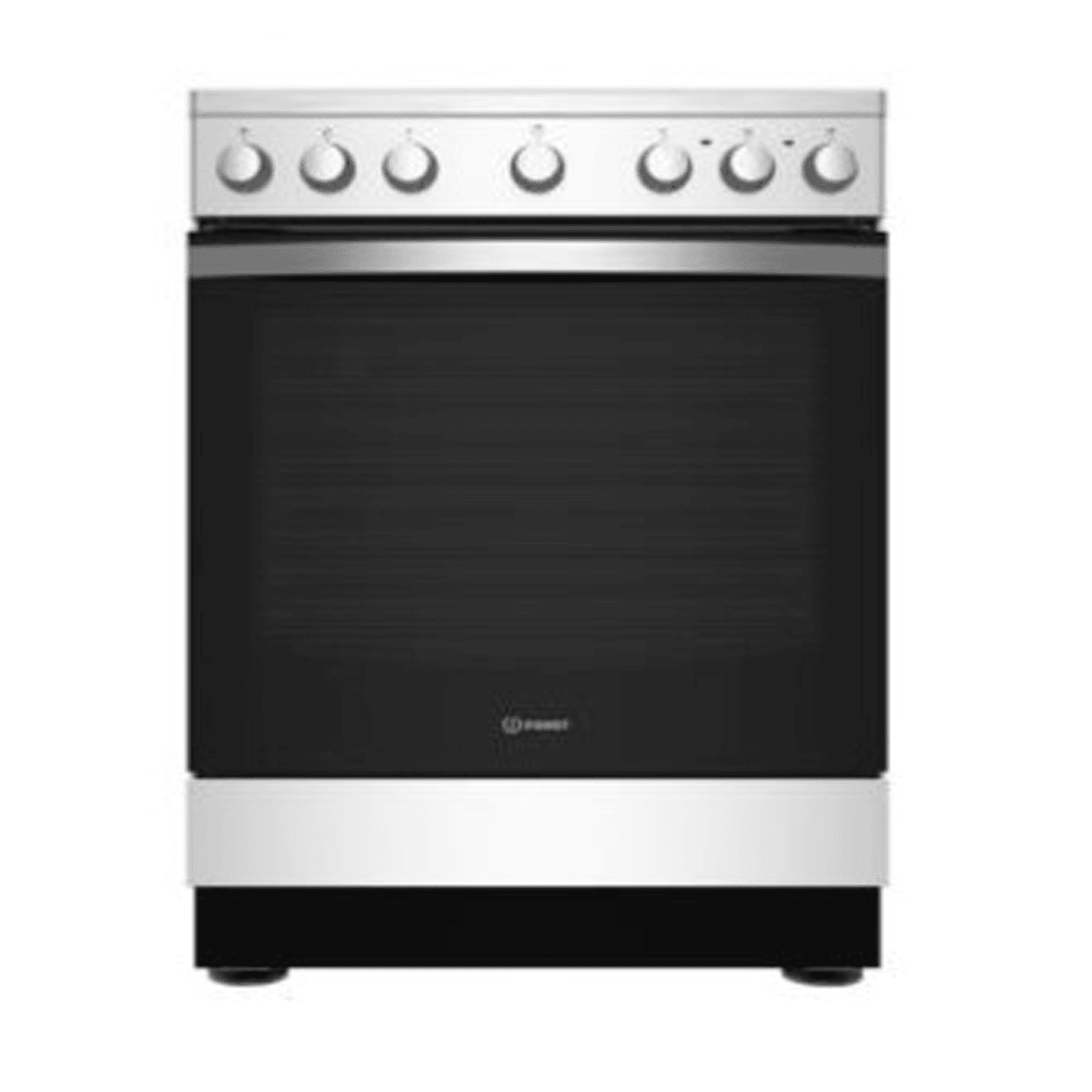 Indesit 60/60cm Full Gas Cooker, Stainless Steel, Enamel Pan Support, IS67G1PCX