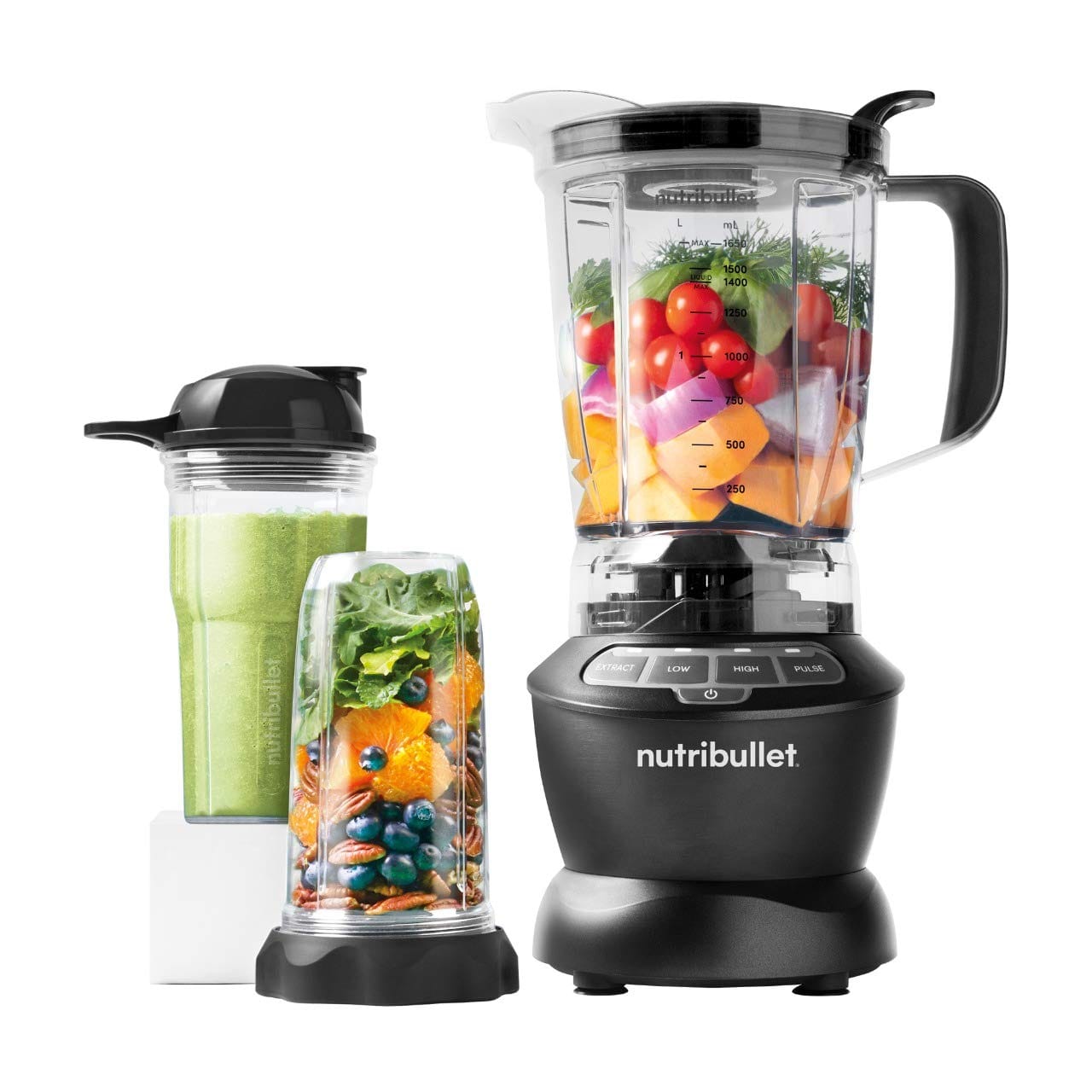 Nutribullet 1000w Combo Blender – Powerful Mixer, Grinder & Smoothie Maker with 1.6L Extra Large Pitcher and 2 Unbreakable Jars