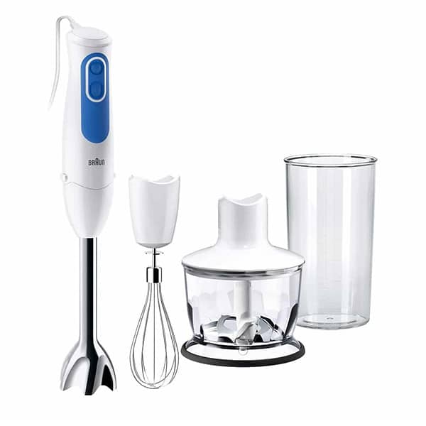 Braun Hand Blender 3 In 1, 700W, with Whisk + Chopper, MQ3035WH