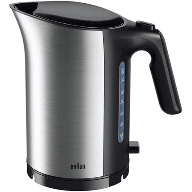 Braun Stainless Steel Cordless Kettle, 1.7L, Silver, 3000W,  WK5110BK