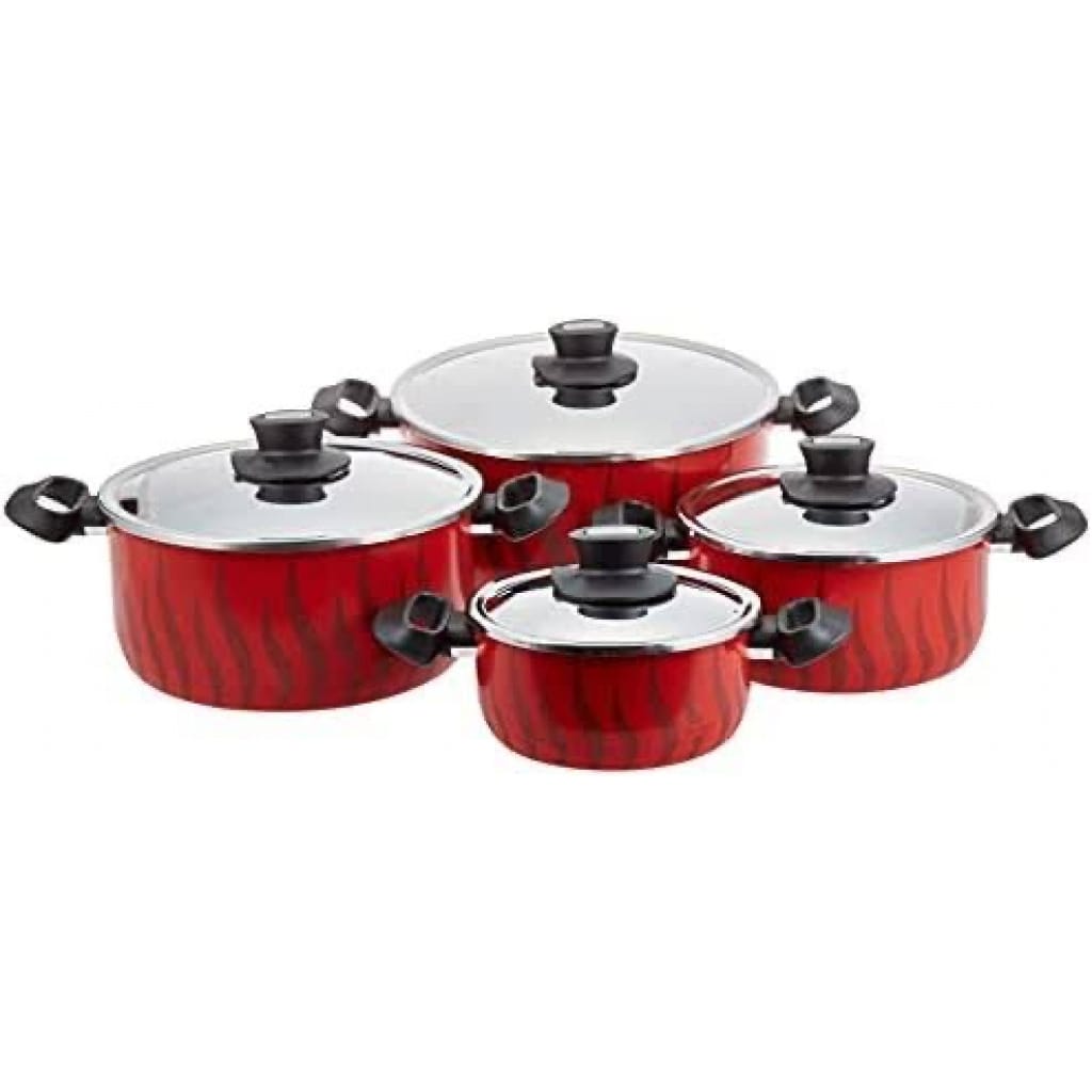 Tefal Tempo Flames StewPots Set 8-Pcs