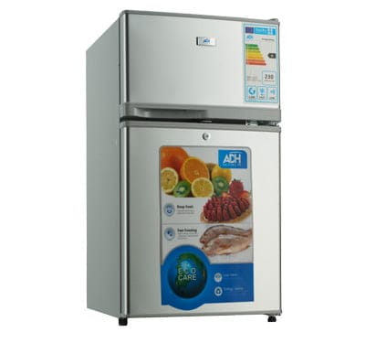 ADH 130 Litre Double Door Top Freezer Refrigerator, Silver