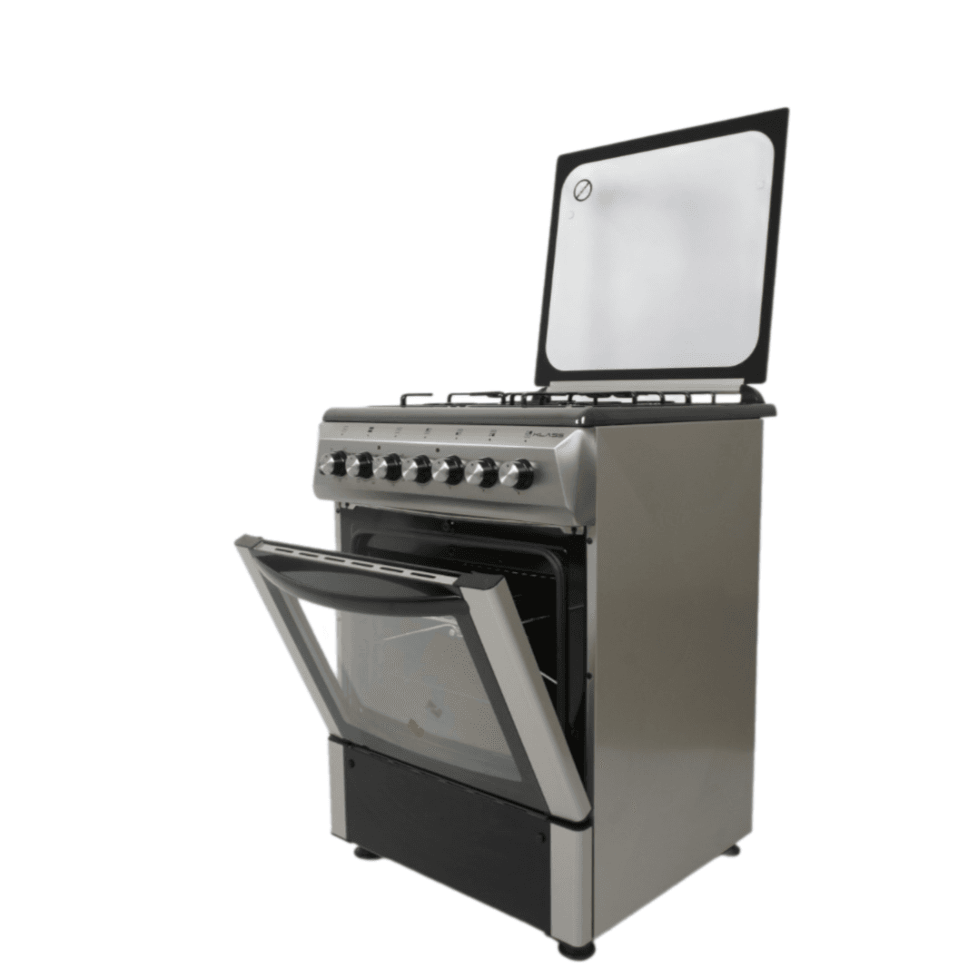Klass 60*60cm Cooker, 3 Gas Burner + 1 Hotplate with Electric Oven, Flame Failure Device, Oven Fan (TTR6631 TIF-FFD)