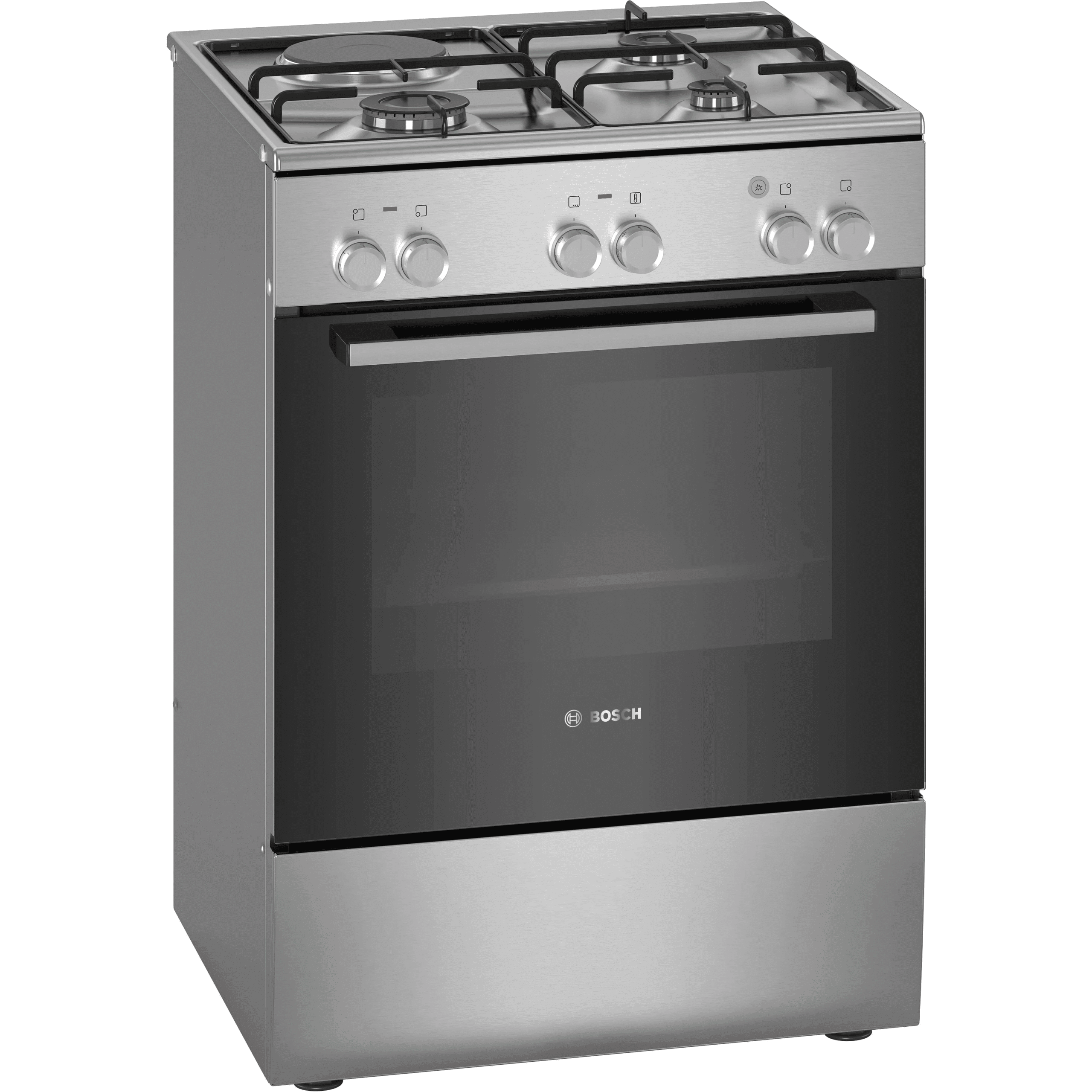 Bosch 60x60cm Cooker 3 Gas + 1 Electric - HXA050F50S, Stainless Steel