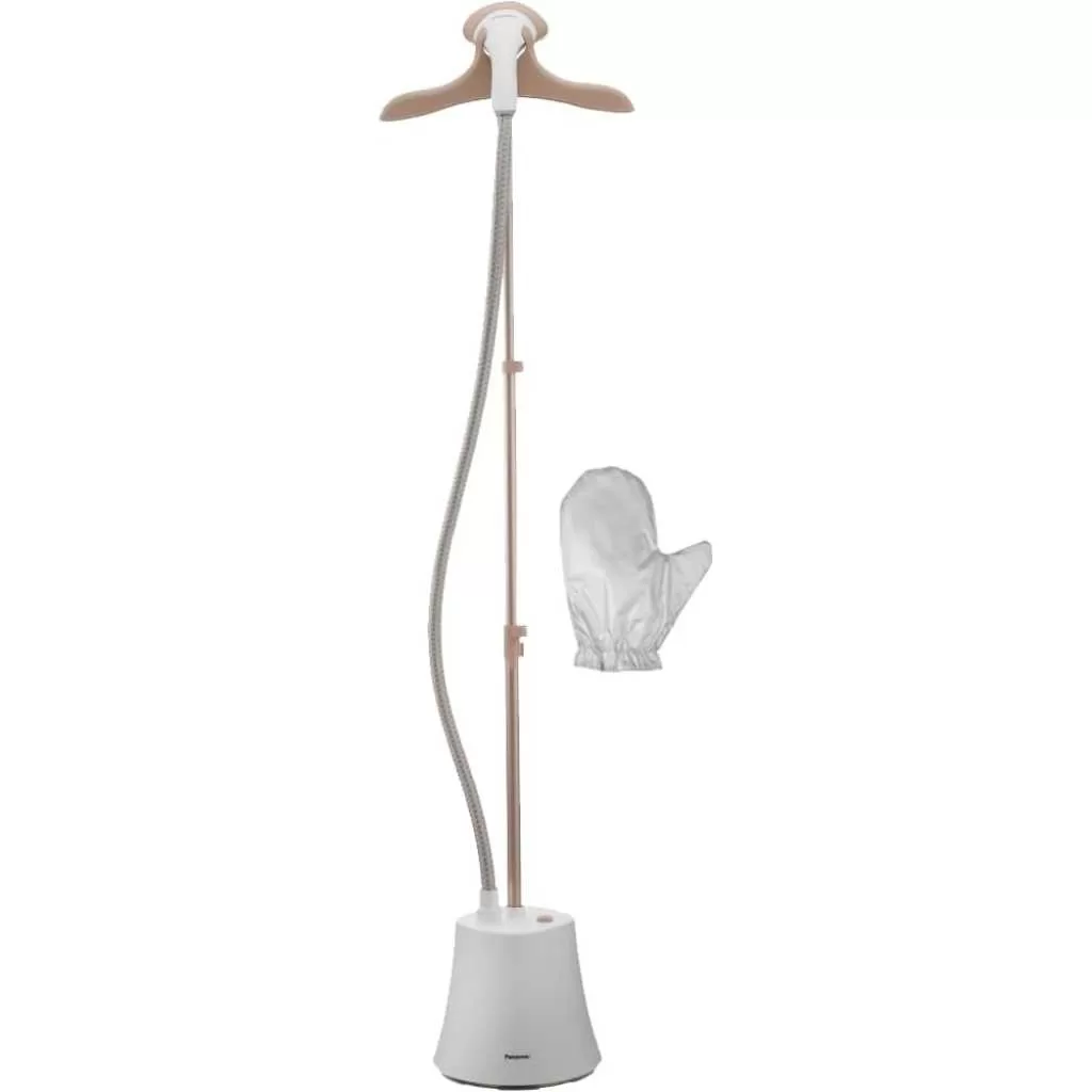 Panasonic Garment Steamer, Quick Care with Powerful Steam Upto 40g/min, 2000W, 1.5X Wider Head, Large 1.5L Detachable Tank, Glove, NI-GSG060WTH