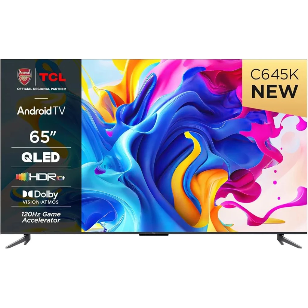TCL 65 Inch QLED Smart TV, 65C645