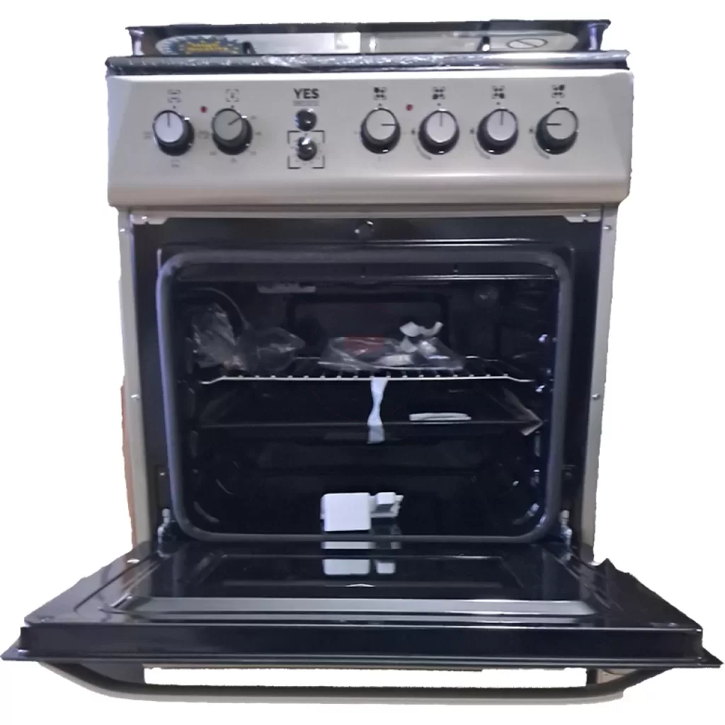 YES 50x60cm Full Gas Cooker, 4 Burners