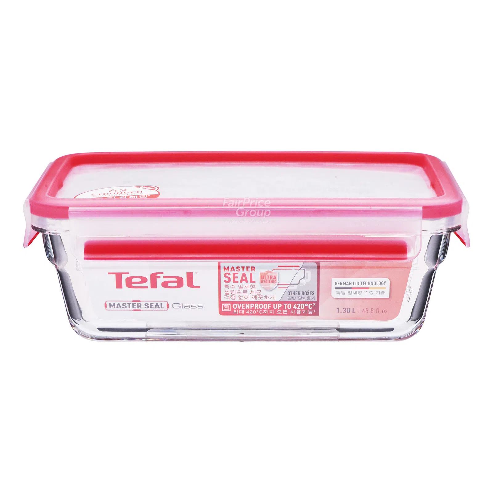 Tefal Rectangular Master Seal Glass Food Container