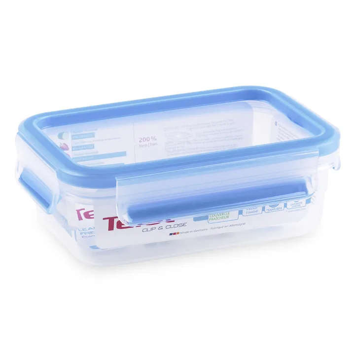 Tefal Rectangular Master Seal Plastic Food Container, Blue