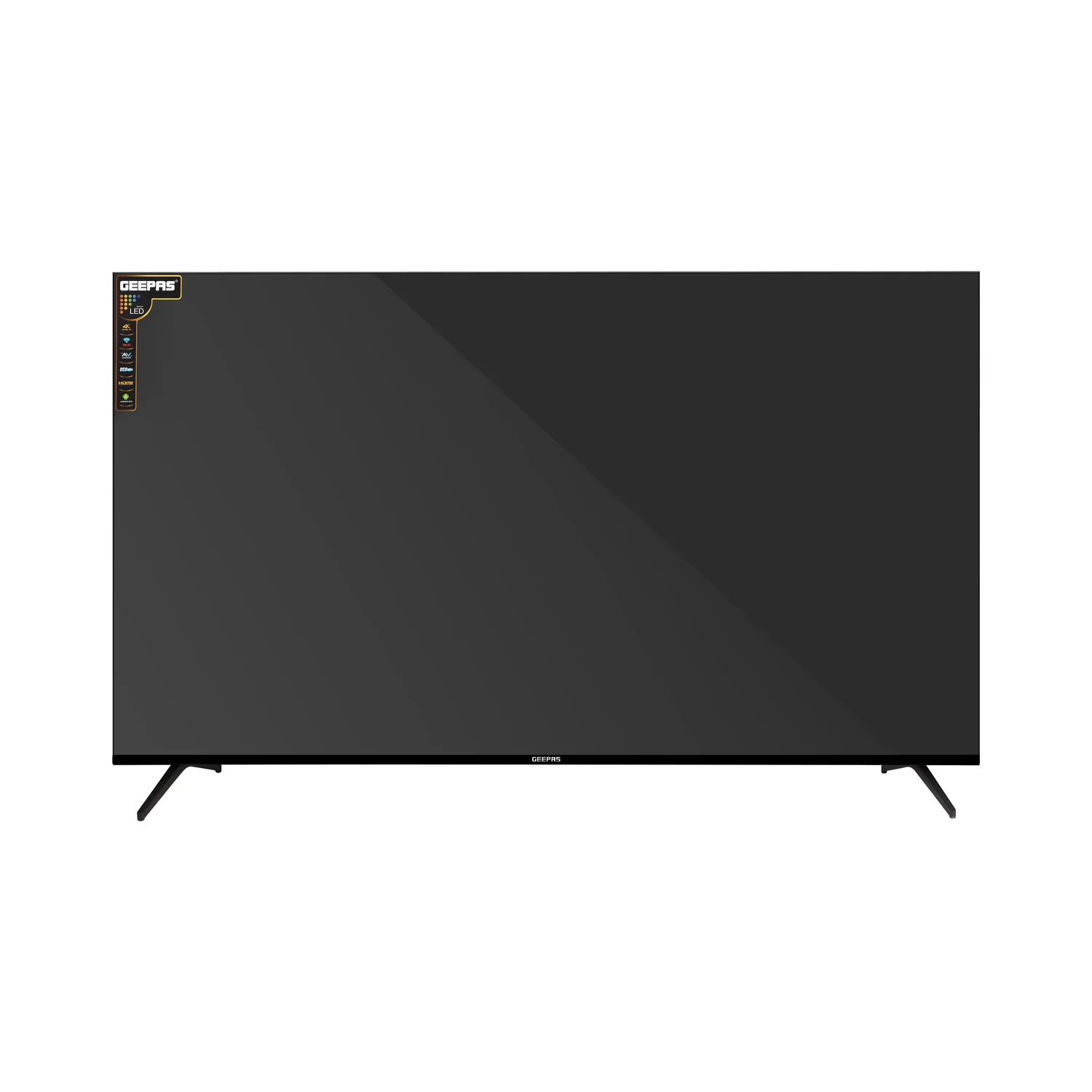 Geepas 90" UHD 4K QLED TV, Android, Youtube, Netflix, Prime Video, Chromecast Built-in, Free To Air Decoder, HDMI and USB Ports HQ Sound, AV Mode, GLED9017CQLED