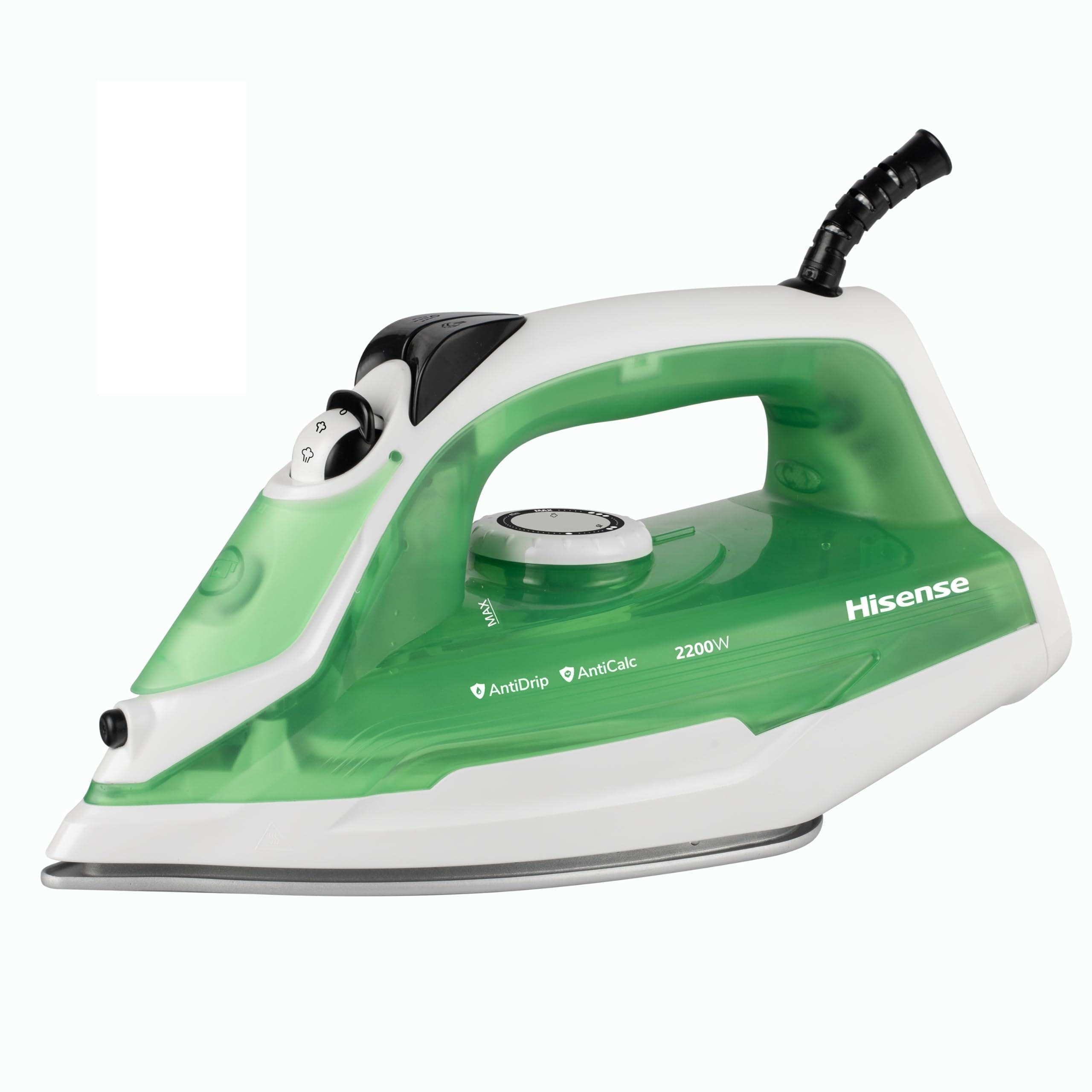 Hisense Steam Iron for Clothes, H18SIGRS1, 1800W Power, Steam Rate up to 22 gm/min, 0.25 L Water Tank, 0.86KG, Light weight Anti-Calcium, Anti-Drip, Non Stick Gliding