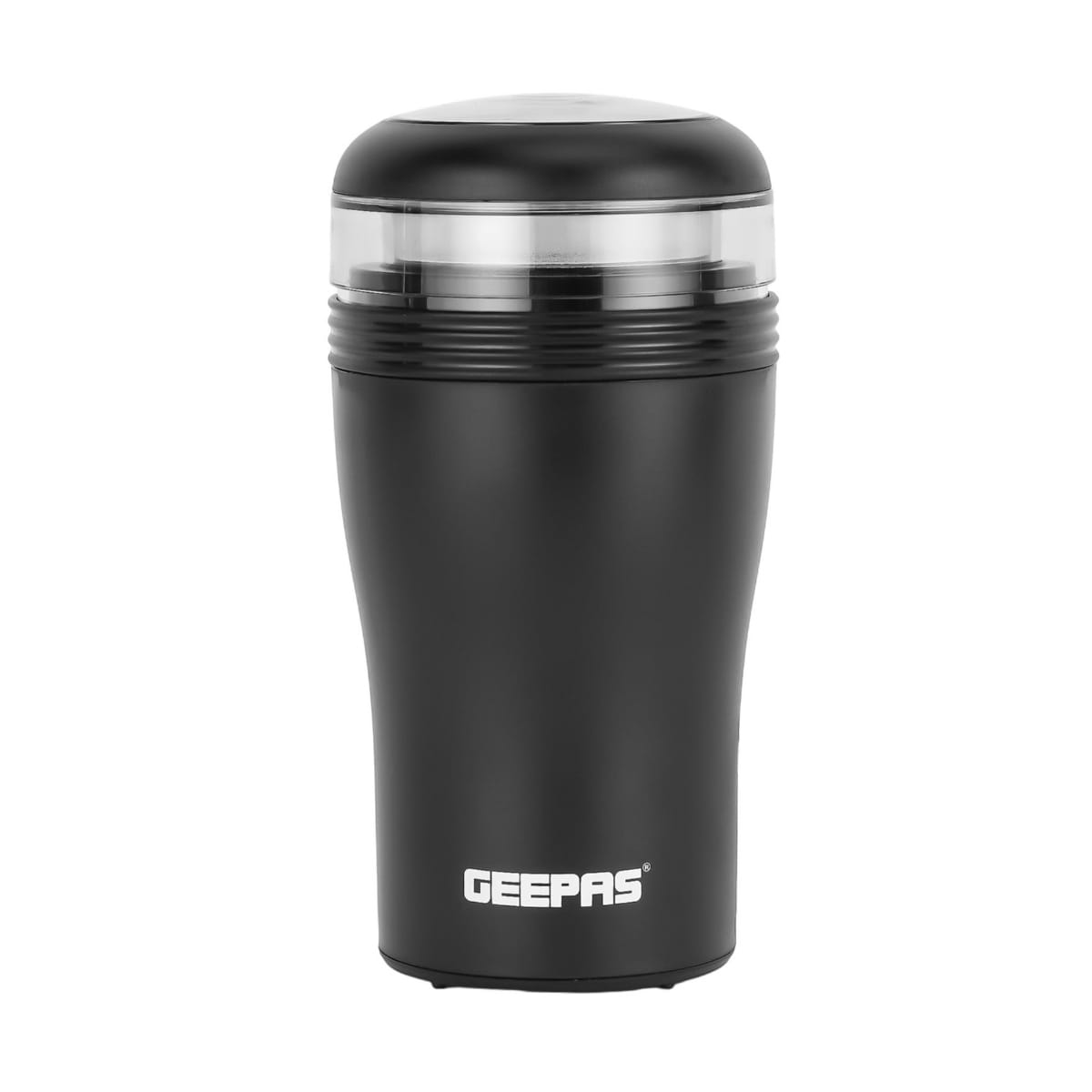 Geepas Coffee Grinder - GCG41022, 150w Powerful Motor, Durable Jar, Plastic Housing and Stainless Steel Blade, Ergonomic Grip, Press Down Operation, Black
