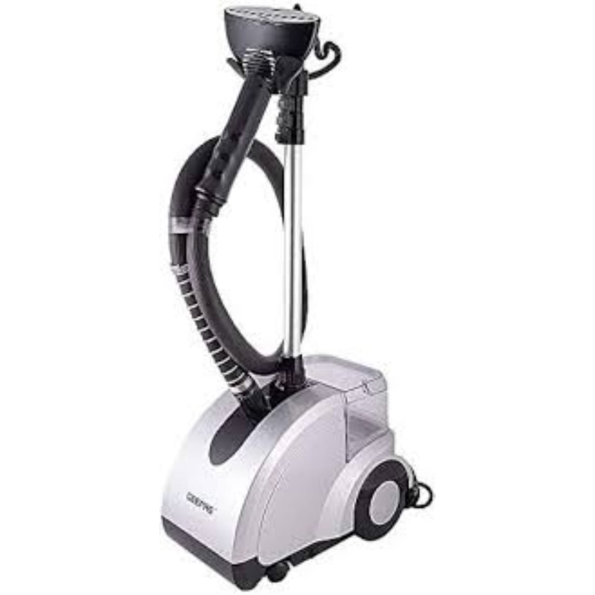 Geepas 2.2kW Garment Steamer, 45 g/min, Silver, with 6 Steam Holes and Adjustable Aluminum Telescopic Pole, GGS9254