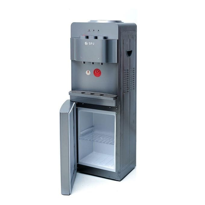 SPJ 3 Tap Water Dispenser with Cabinet (Storage Compartment) & Premium Design, Grey