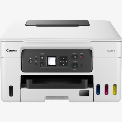 Canon MAXIFY GX3040 Wireless 3-in-1 Refillable MegaTank Inkjet Printer, White