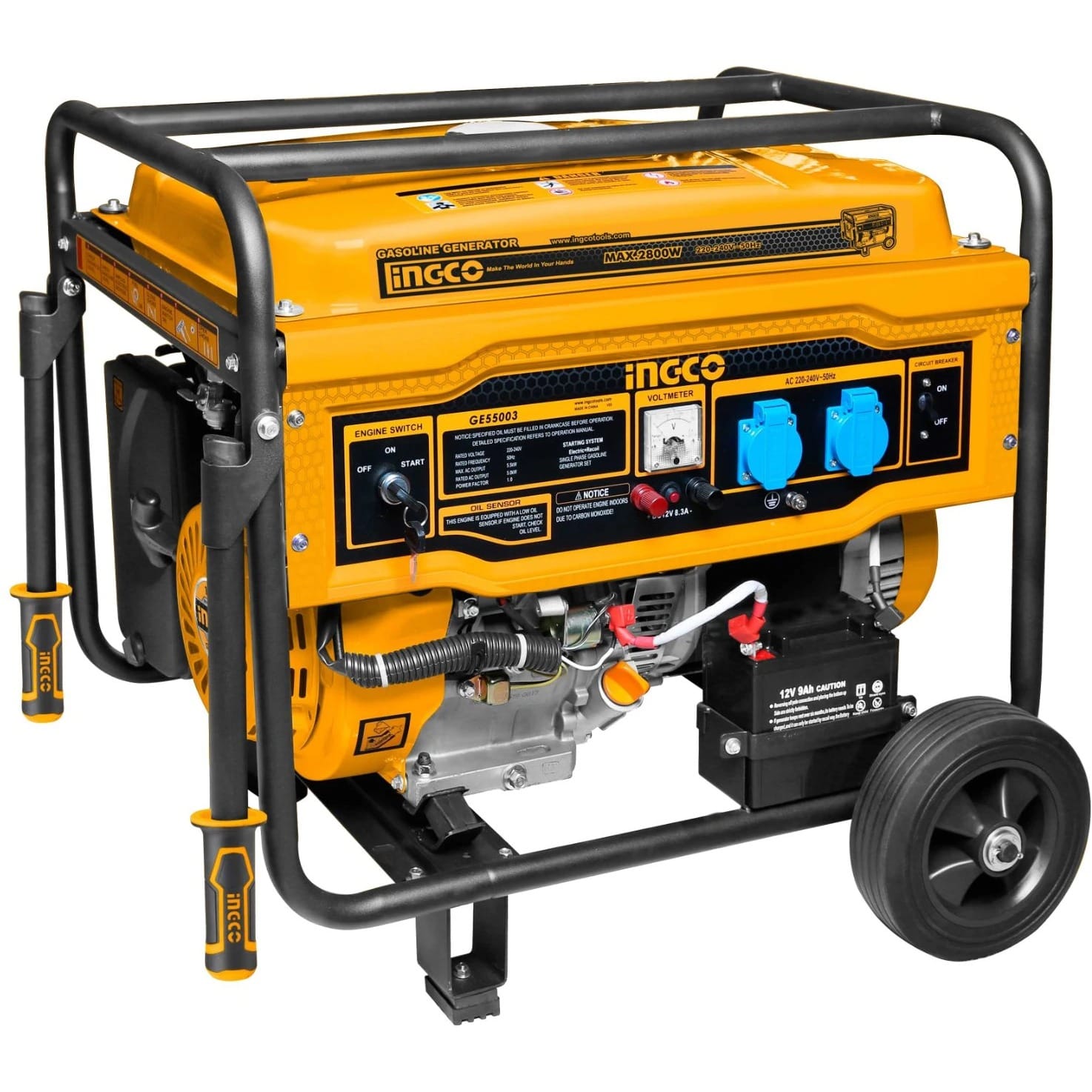 INGCO Gasoline Generator 5500W GE55003 – Yellow