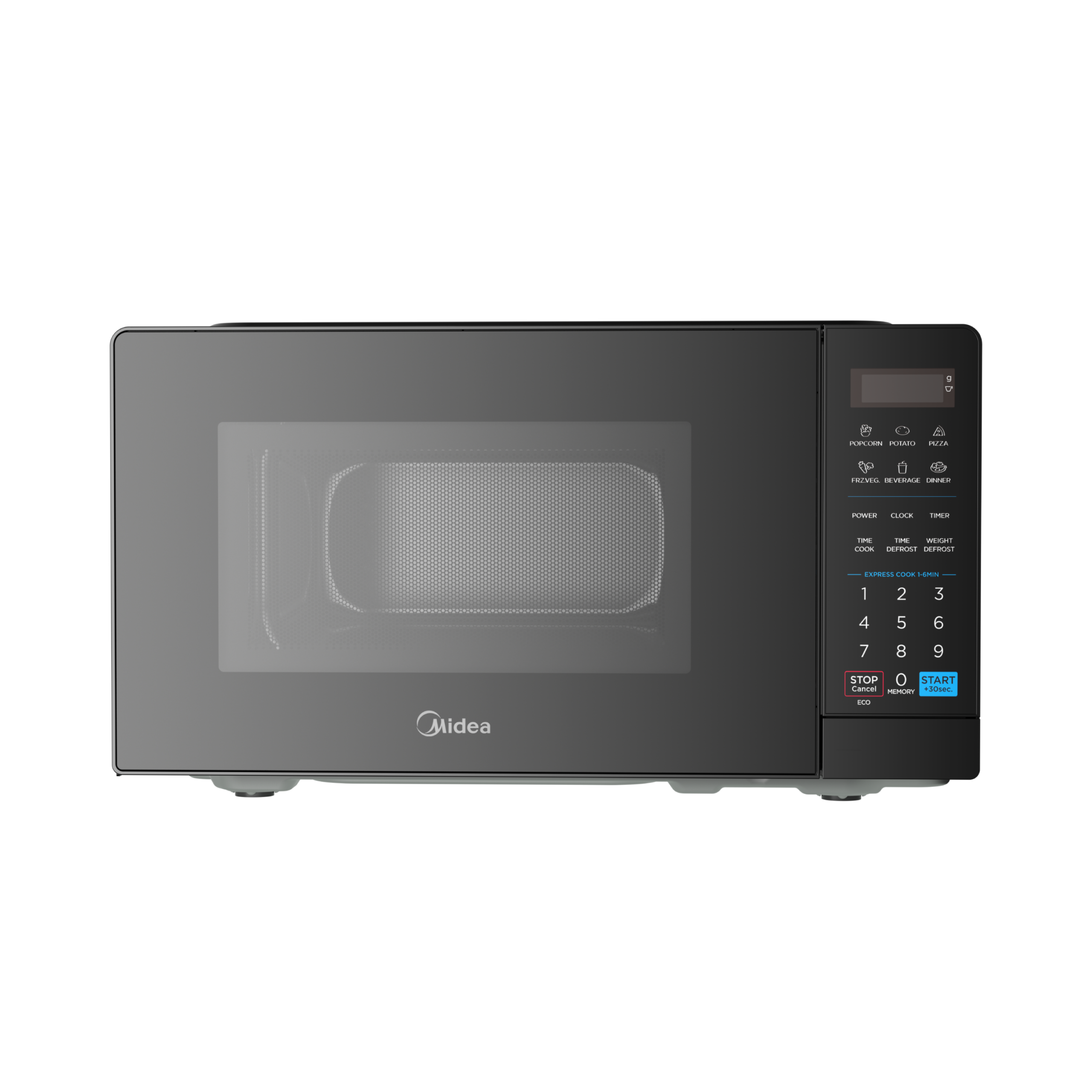 Midea 20L Digital Solo Microwave Oven, 700W, Inverter, Black, EM7P012MZ