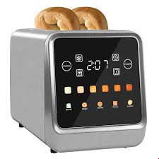 Nutricook 2-Slice Smart Toaster with 6 Browning Levels, Auto Shut-Off, Reheat, Defrost, Bun Warmer & Favorite Button | Bagel, Waffle, Pastry, Muffin Modes | Stainless Steel, 850W, TS201