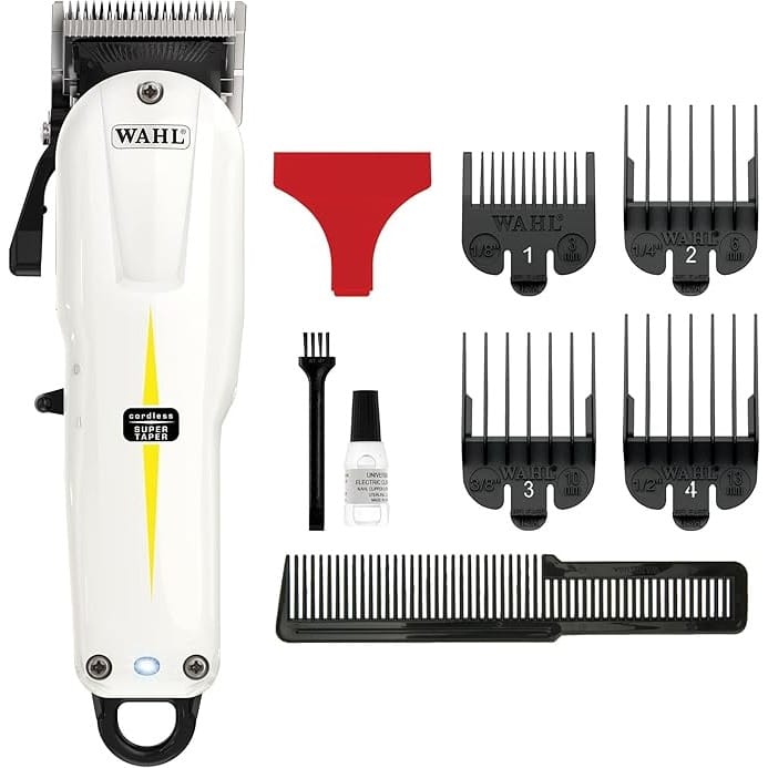 Wahl Cordless Super Taper, Professional Hair Clippers, Pro Haircutting Kit, Clippers for Bulk Hair Removal, Taper Fade, Adjustable Lever, Cordless, Lightweight, Barbers Supplies