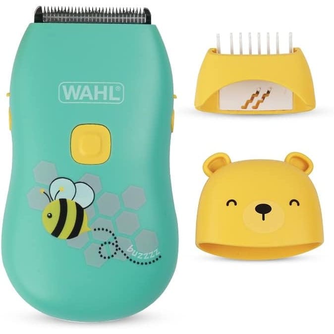 Wahl 70002-024 Bee Gentle Li-Ion Rechargeable Baby Clipper; For children up to age 6; 0.5mm-12mm; Fully Washable IPX7 Technology; 140-minutes run time on 2 hr charge