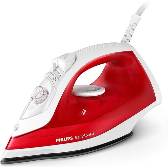Philips Steam Iron, 2000W, 220 ml, White and Red (GC1742/40)