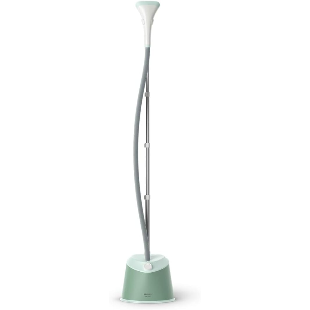 Philips Garment Steamer 1000 Series - 1600W, 1.8L Detachable Tank, 2 Steam Setting, 32 g/min, Compact Design, Desert Green - STE1010/76