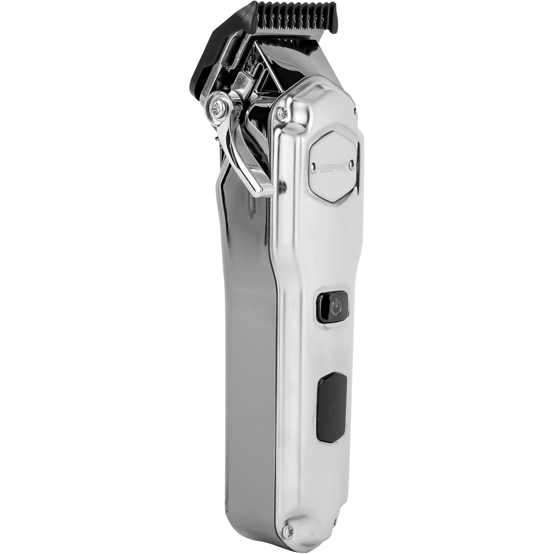 Geepas Rechargeable Hair and Beard Trimmer- GTR57510 with High-Capacity, Detachable Blades and Waterproof IPX7/ LED Display, Cordless, Perfect for Home and Saloon Styling