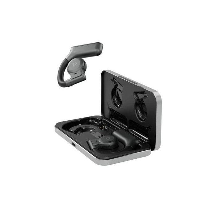 Powerology Open-Ear Air Conduction True Wireless Earbuds – Black/Grey