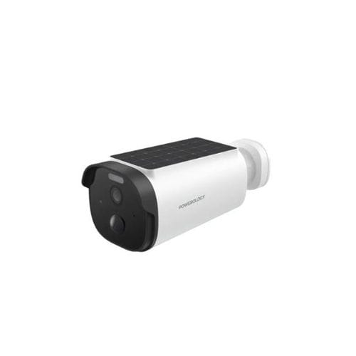 Powerology Built-in Solar Outdoor Camera – Wireless, Solar-Powered Smart Security