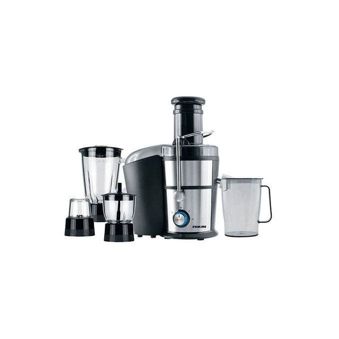 Nikai 4-in-1 Juicer/Blender/Extractor/Mincer – Model NFP881G – Silver