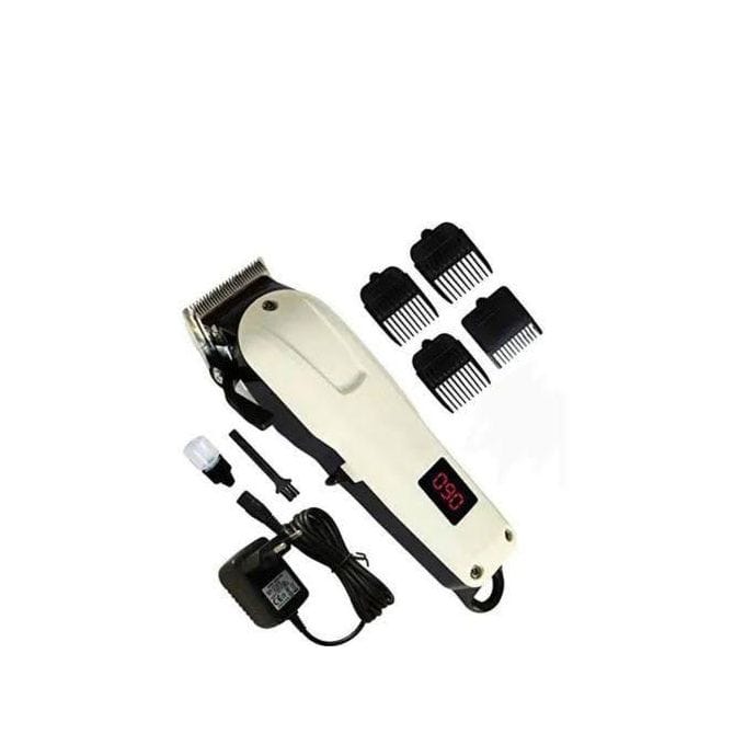 Nikai Rechargeable Saloon Beard Shaver & Hair Trimming Machine – Black & White