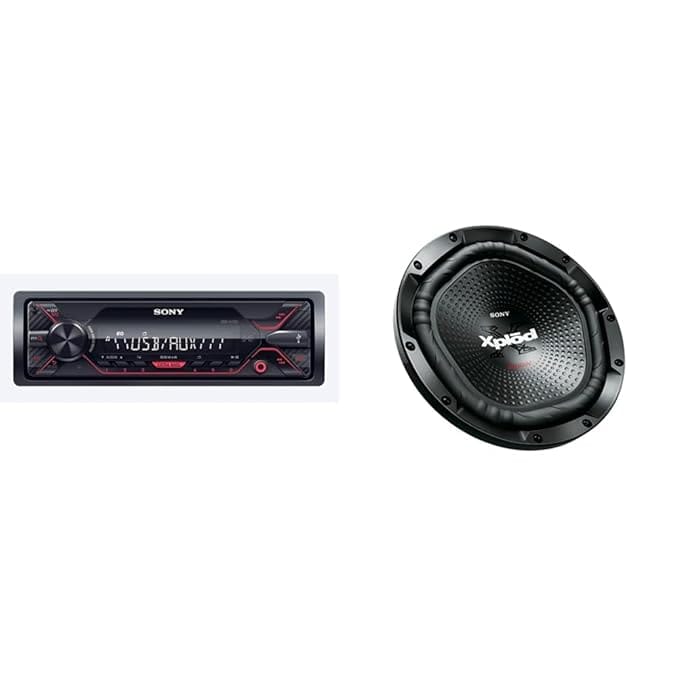 Sony Car Stereo DSX-A110U USB Auxiliary Digital Media Receiver with USB, AUX, FM (Black), Pre Out -