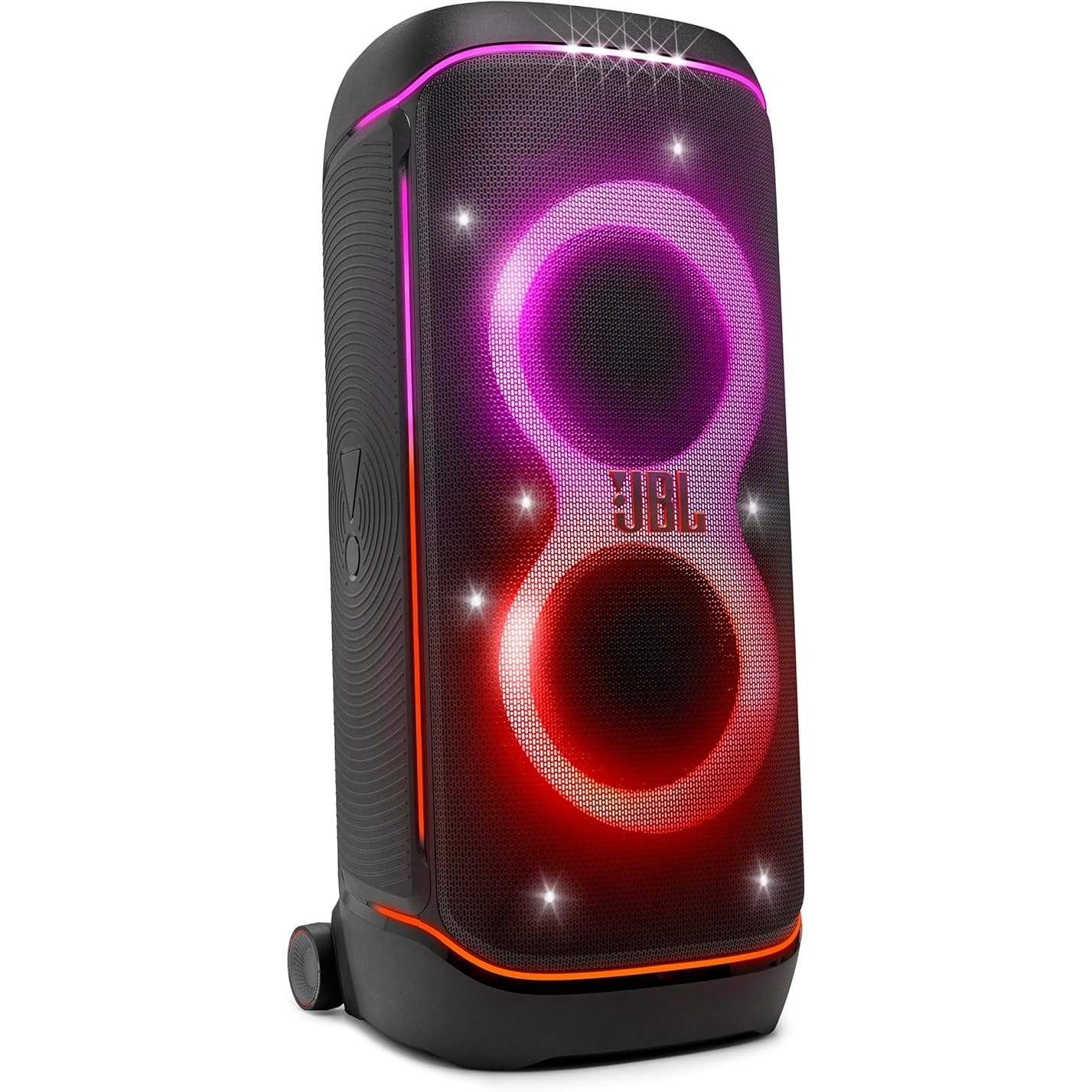 JBL PartyBox 720 - Loudest Battery-Powered Party Speaker with Superior Pro Sound and a Futuristic lightshow, Up to 15 Hours Playtime & IPX4 Splash Proof (Black)