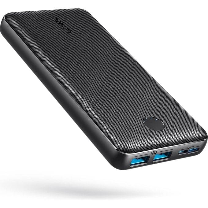 Anker Power Bank 20,000mAh 15W – High-Speed Portable Charger with USB-C Input & Output – Black
