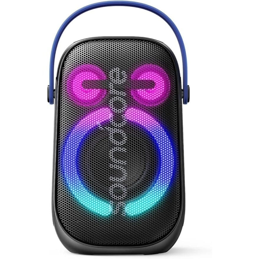 Soundcore Anker Rave Neo 2 Portable Speaker with 80W Stereo Sound, PartyCast 2.0, Light Show, IPX7 Waterproof, 18H Playtime, Customizable EQ & Bass Up for Party, Tailgating, Black
