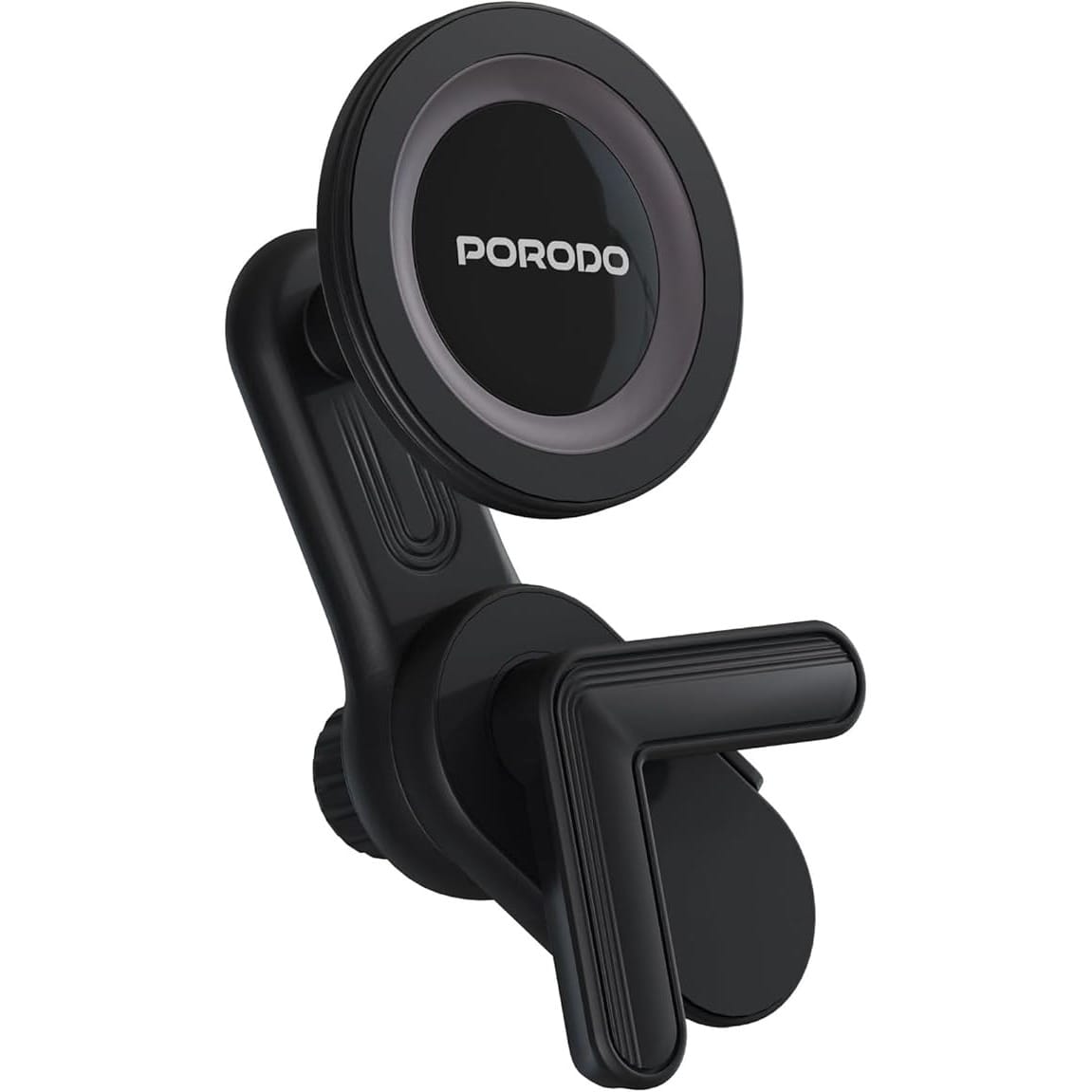 Porodo Magnetic Screen Mount with 360° Rotation, Smartphone Holder, Adjustable Viewing Angle, Strong N52 Magnet, Fits 6-25mm Screens, Compatible with iPhone 16/15/14/13/12