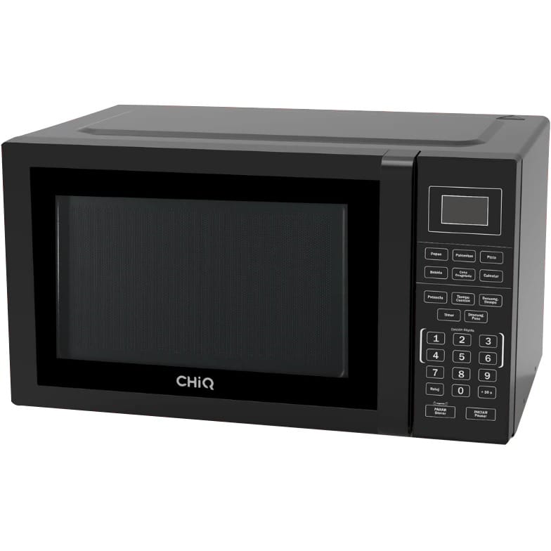 CHiQ 25L Digital Microwave Oven with Grill – 900W, 10 Power Levels, Defrost & Child Lock (Silver)