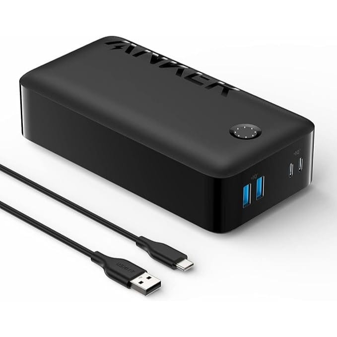 Anker PowerCore 30W 40K 40000mAh USB-Type C Charging Portable Power Bank, Black