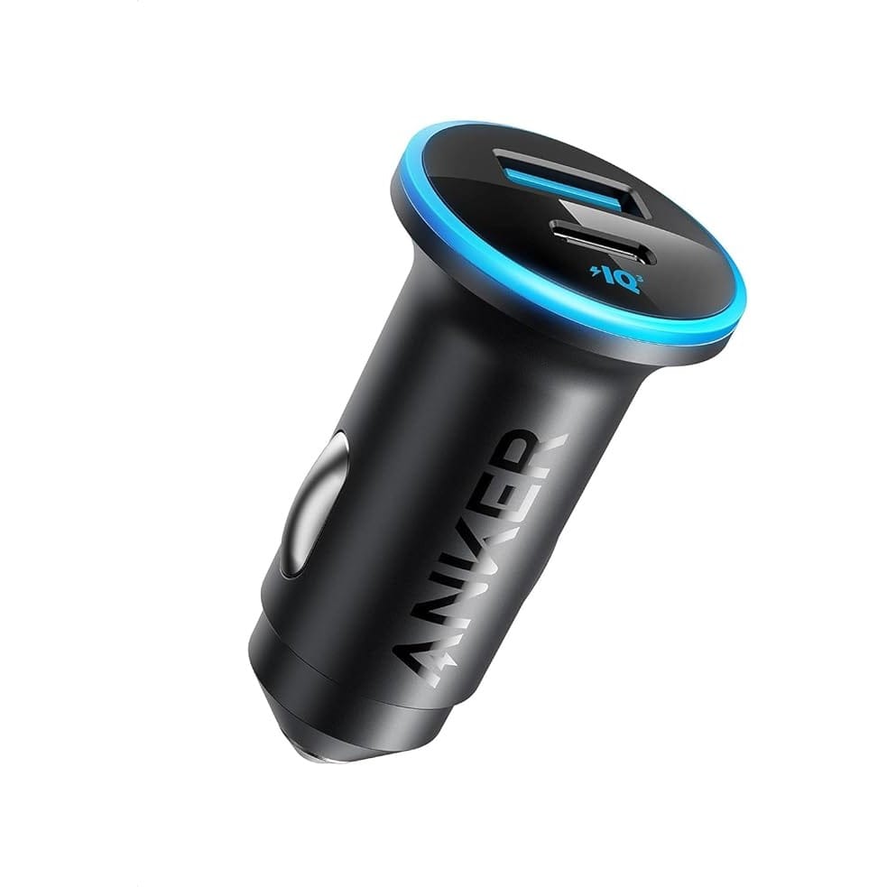 Anker 323 USB-C Car Charger Adapter, 52.5W Cigarette Lighter Charger with 30W PowerIQ 3.0 Fast Charging for iPhone 17/16/15/14/13/12 Series, Galaxy S25/24, Pixel