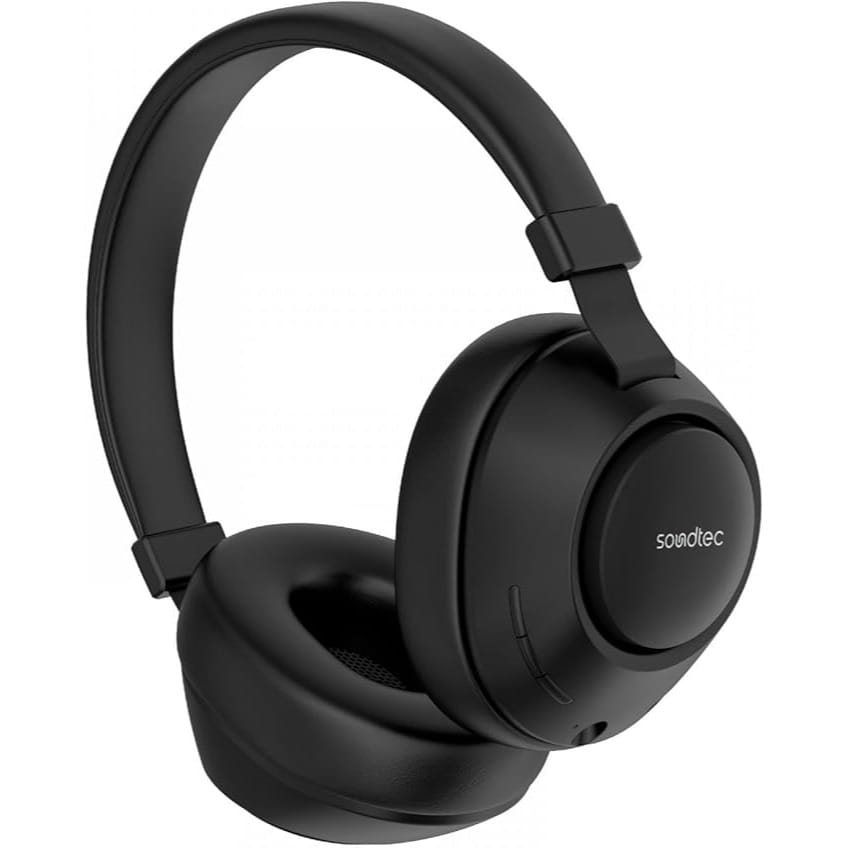 Porodo Soundtec Deep Sound Wireless Over-Ear Headphone - Black