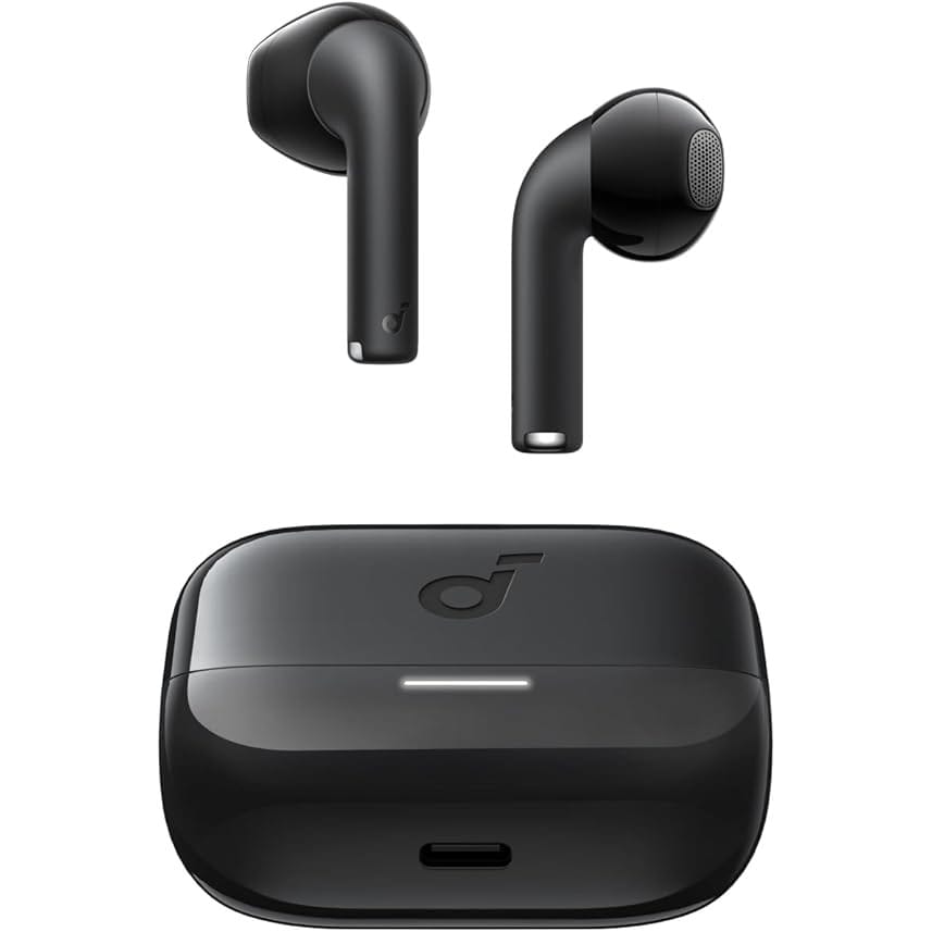 Soundcore K20i by Anker, Semi-in-Ear Earbuds, Bluetooth Wireless, 36H Playtime, Fast Charge, Clear Sound, Comfortable Fit, ENC 2-Mic Clear Calls, Custom EQ, IPX5, Bluetooth 5.3, App Control.