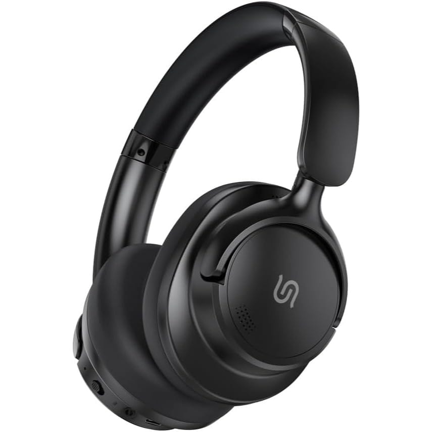 Porodo Soundtec Hybrid ANC Headphone Noise Cancelling Comfort Cushions 30 Hours Playtime Bluetooth V5.3 300mAh Battery Type-C Charging 10 Meters Transmissions Distance (Black)