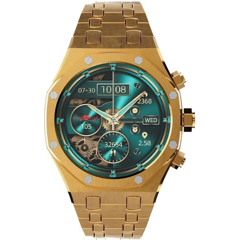 Porodo CristalloAP Smart Watch Blue Dial - Gold