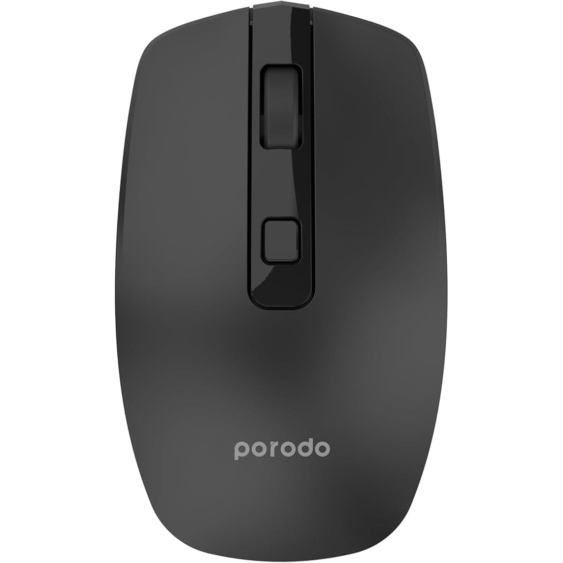 Porodo 1600 DPI Wireless Mouse, Dual Mode, Built-In Battery, Type-C Charging, 30 Days Battery Life, 2.4GHz Dongle & Bluetooth 5.2, Compatible with Windows & Mac
