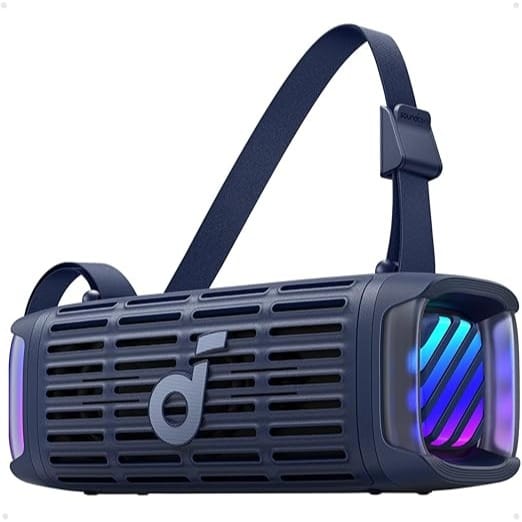 Soundcore Boom 3i by Anker, Rugged Outdoor Speakers, IP68 Waterproof, Floating Playback, Saltwater-Resistant, BassUp 2.0, 50W Portable Speaker, Bluetooth 5.3, 16H, TWS, Kayak/Fishing/Camping
