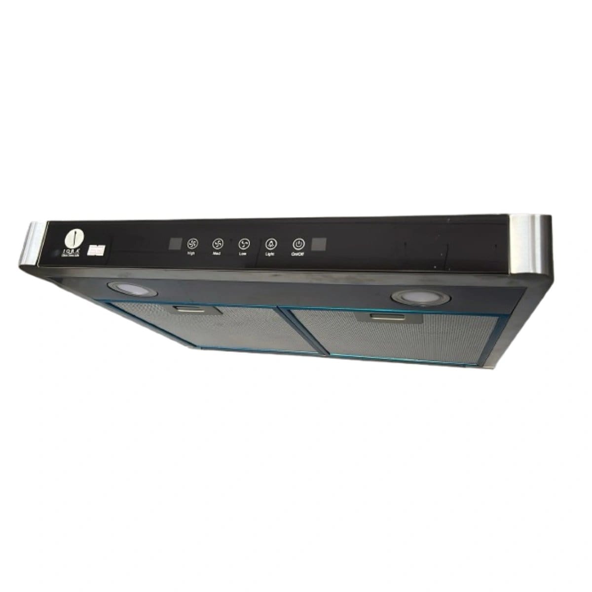 IQRA 60cm Ductless Chimney Hood, with Carbon Filter, LED Lamp, 3 Speed Motor, Touchscreen, Motion Sensor, Voice Control, Black Color, IQ-CM6030S