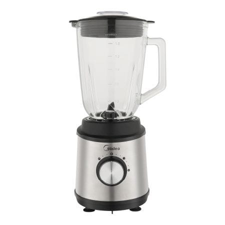Midea MJ-BL6006W Blender (800W Power, 1.5L Glass Jar, 2-Speed Control, Stainless Steel Blades) – Stainless