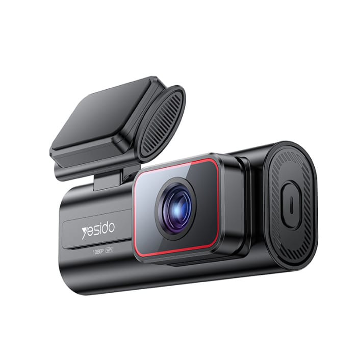 YESIDO KM21 1080P Dash Cam (145° Wide Angle, WiFi App Control, 1.47” Screen, 32GB Included) – Black