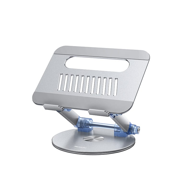 YESIDO LP06 Laptop Stand – 360° Rotating Aluminum Alloy, Foldable, Heat Dissipation, Adjustable for 10–17 Inch Devices
